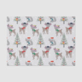 Papier Mousseline Petit Cerf de Noël (Recto)