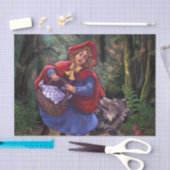 Papier Mousseline Petit Chaperon Rouge (Artisanat)
