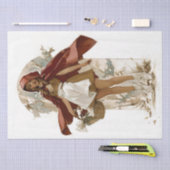 Papier Mousseline Petit chaperon rouge (Artisanat)
