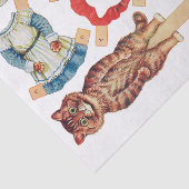 Papier Mousseline Petit Chaperon Rouge, Poupée En Papier, Louis Wain (Détail)