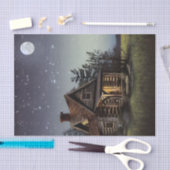 Papier Mousseline Petit Cottage Au Lune (Artisanat)