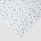 Papier Mousseline Petit Dainty Blue Snowflakes Noël (Détail)