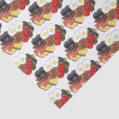 Papier Mousseline Petit déjeuner anglais complet Royaume-Uni Cuisine (Détail)