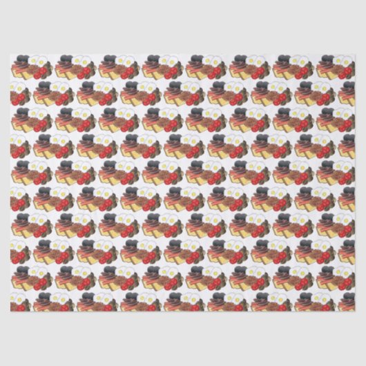 Papier Mousseline Petit déjeuner anglais complet Royaume-Uni Cuisine (Recto)