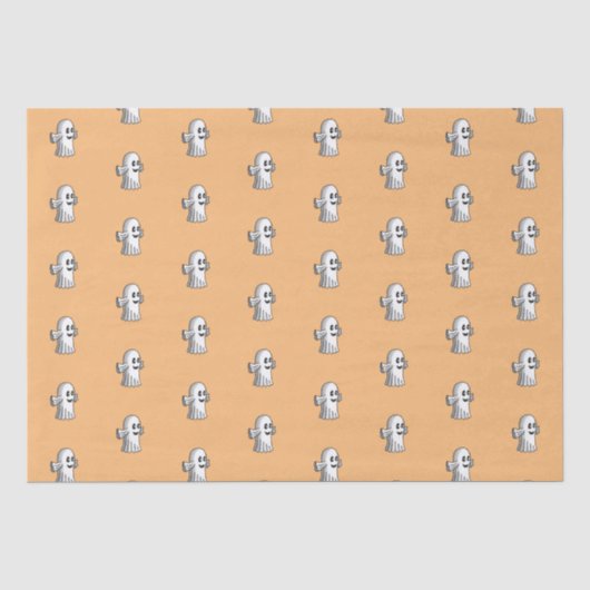 Papier Mousseline Petit Fantôme Mignon (Recto)