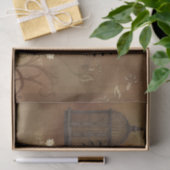 Papier Mousseline Petit hibou à vapeur (Cadeau)