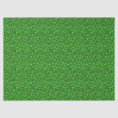 Papier Mousseline Petit imprimé léopard vert fluorescent (Recto)
