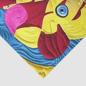 Papier Mousseline Petit Lion Cub Quilt Comme Design (Détail)