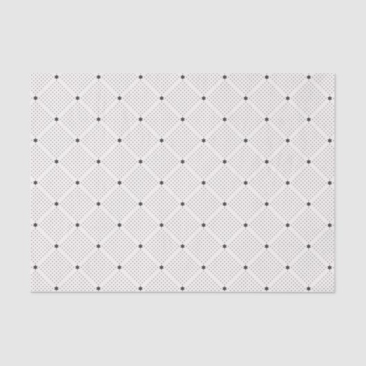 Papier Mousseline Petit motif de points blanc noir élégant (Recto)