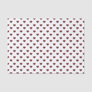 Papier Mousseline Petit Motif de Red Hearts