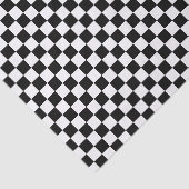 Papier Mousseline Petit noir et blanc coché (Détail)