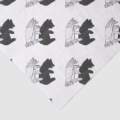 Papier Mousseline Petit ours Ours Silhouette Main (Détail)