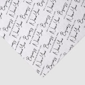 Papier Mousseline Petit script Nom d'entreprise et emballage du site (Détail)