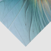 Papier Mousseline Petite Beauté Moderne Bleu Or Fractal Art Flower (Détail)