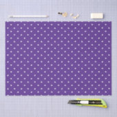 Papier Mousseline Petite coeur sur papier tissu violet clair (Artisanat)