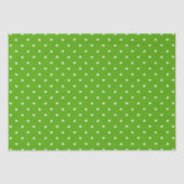 Papier Mousseline Petite coeur sur vert clair (Recto)