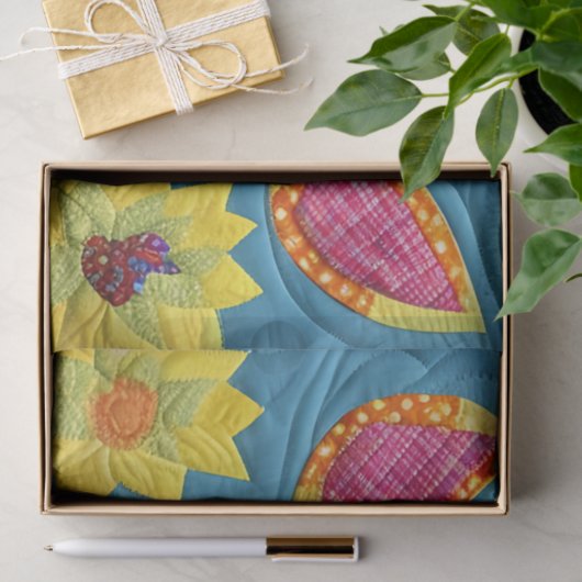 Papier Mousseline Petite courtepointe comme design (Cadeau)