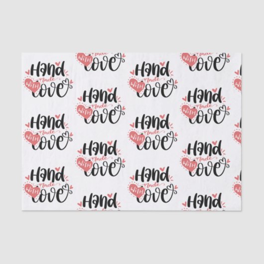 Papier Mousseline Petite entreprise Livraison artisanale avec amour (Recto)