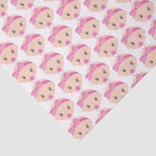 Papier Mousseline petite fille carrelée mignonne (Détail)