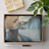 Papier Mousseline Petite fille gitane avec son cheval (Cadeau)