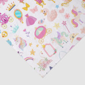 Papier Mousseline Petite fille Jolie princesse Motif de conte fée (Détail)