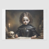 Papier Mousseline Petite fille noble maudite dans le style gothique (Recto)