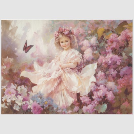 Papier Mousseline Petite fille victorienne (Recto)