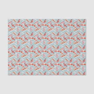 Papier Mousseline Petite impression Koi