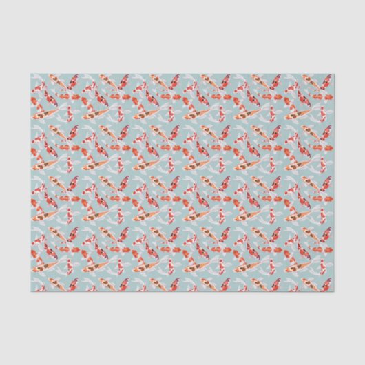 Papier Mousseline Petite impression Koi (Recto)