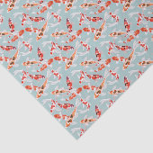 Papier Mousseline Petite impression Koi (Détail)