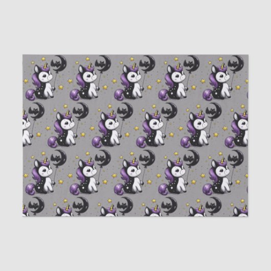 Papier Mousseline Petite Licorne (Recto)