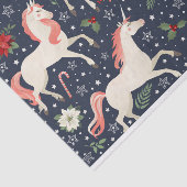 Papier Mousseline Petite licorne Festive de Noël (Détail)