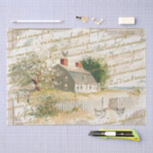 Papier Mousseline Petite Maison de Plage - Découpage de script franç (Artisanat)