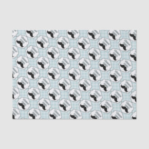 Papier Mousseline Petite moustache d'homme de beau baby shower