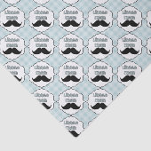 Papier Mousseline Petite moustache d'homme de beau baby shower (Détail)