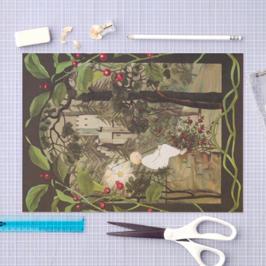 Papier Mousseline Petite princesse dans la forêt (Artisanat)