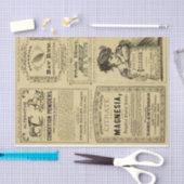 Papier Mousseline Petites annonces vintages (Artisanat)