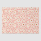 Papier Mousseline Petites fleurs roses en poudre (Recto)