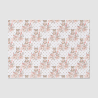 Papier Mousseline Petites Ours Pour Filles