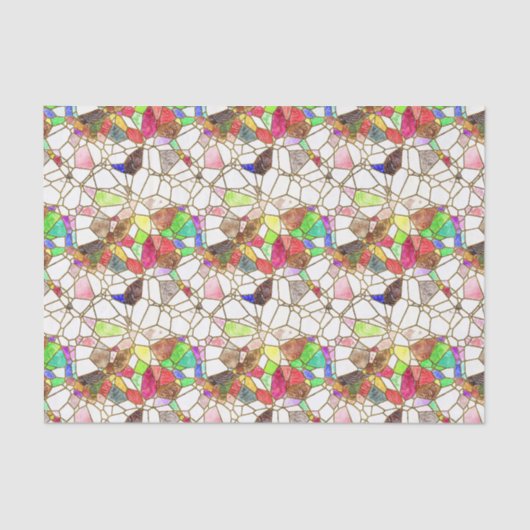 Papier Mousseline Petites sections en verre tendu Découpage (Recto)