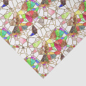 Papier Mousseline Petites sections en verre tendu Découpage (Détail)