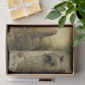 Papier Mousseline Petits Chiens Sale (Cadeau)