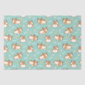 Papier Mousseline Petits Corgis Mignons (Recto)