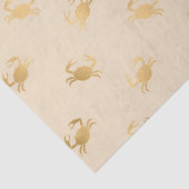 Papier Mousseline Petits crabes d'or sur la page de découpage de la (Détail)