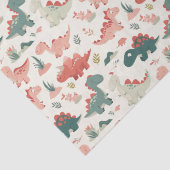Papier Mousseline Petits Dinosaures (Détail)