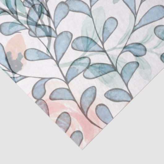 Papier Mousseline Petits Feuilles (Détail)