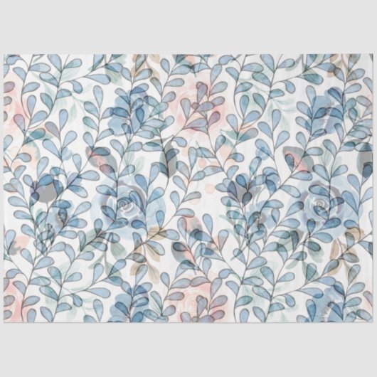 Papier Mousseline Petits Feuilles (Recto)