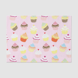 Papier Mousseline Petits gâteaux sur le rose