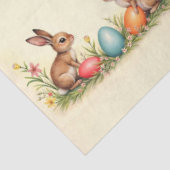 Papier Mousseline Petits lapins de Pâques Collection populaire Vinta (Détail)