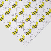 Papier Mousseline Petits mignons gaffent la bande dessinée d'abeille (Détail)